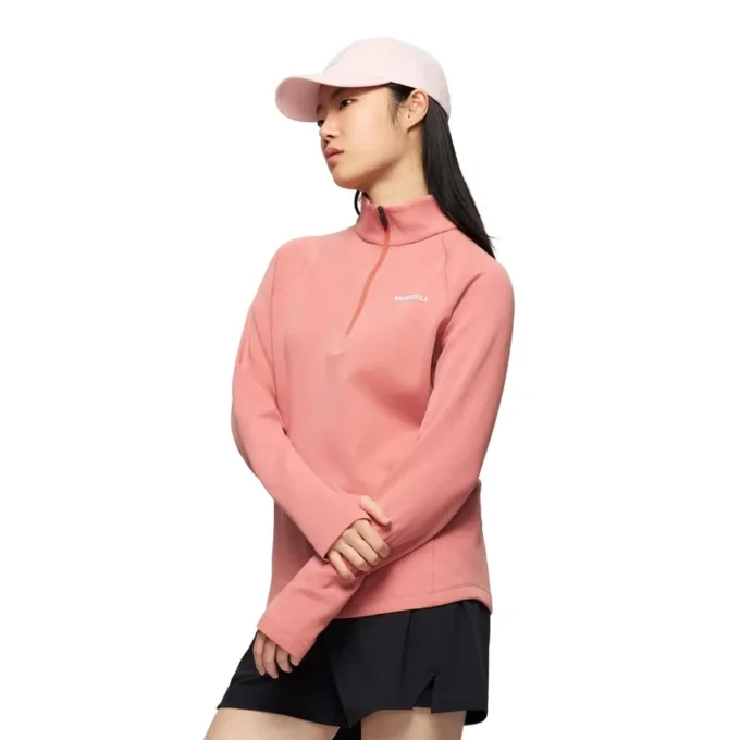 Capas intermedias Riley con cremallera de un cuarto para mujer Capas intermedias Riley con cremallera de un cuarto para mujer