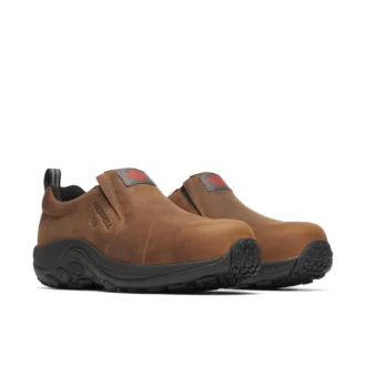 Jungle Moc de cuero para hombre, alta visibilidad, fibra de carbono, disipación de estática, 10, ancho bajo