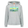 Sudadera con capucha y estampado semicorta Await Adventure para mujer Sudadera con capucha y estampado semicorta Await Adventure para mujer